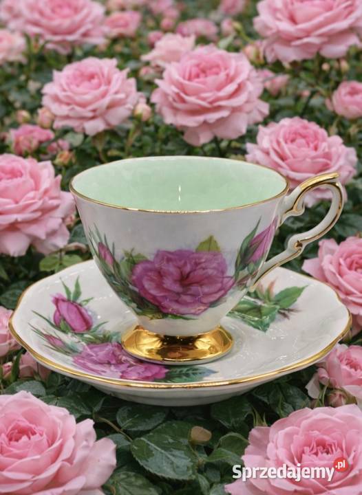 Porcelana zdobiona motywem róż łódzkie Pabianice sprzedam