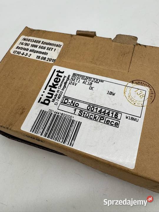 Burkert 144416 SET1 AC10 24V DC 10W Cewka mazowieckie Warszawa
