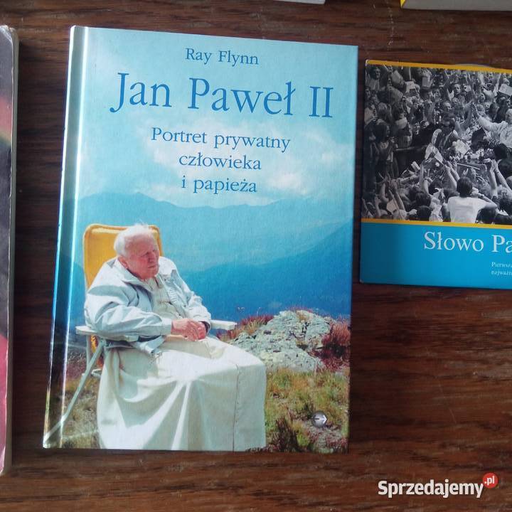 Jan Paweł 2 wizerunek mosiądz książki z podpisem Szczecin sprzedam