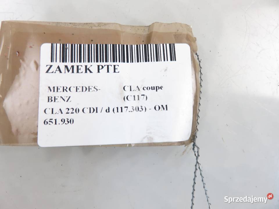 ZAMEK PRAWY TYLNY MERCEDES CLA coupe C117 małopolskie