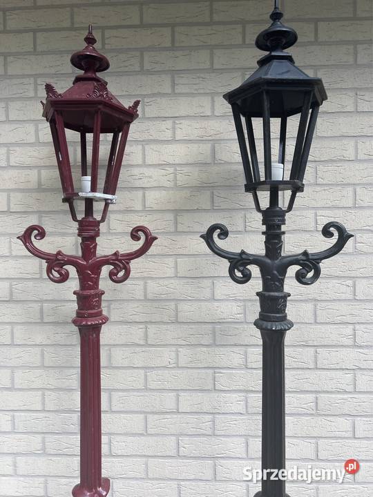 Lampa ogrodowa latarnia parkowa sygnowana CROWN Długopole-Zdrój sprzedam