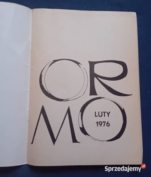 Folder wydany z okazji 30lecia ORMO w Kaliszu