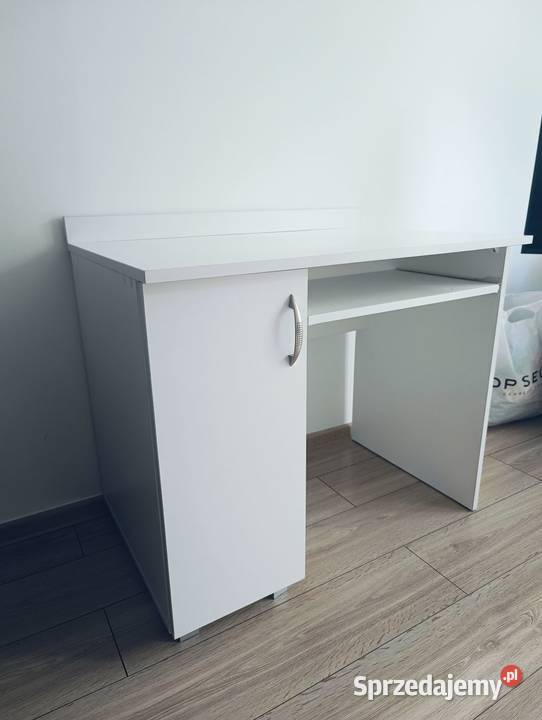 Białe używane biurko śląskie Częstochowa sprzedam