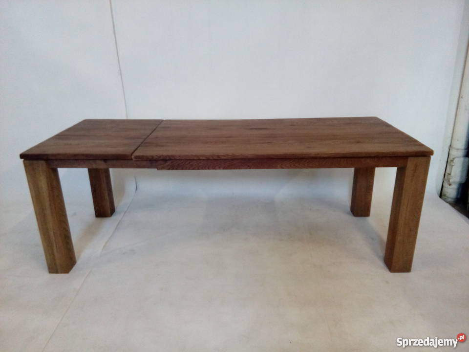 Nowoczesny stół dębowy Słoje i sęki Habufa 77cm opolskie