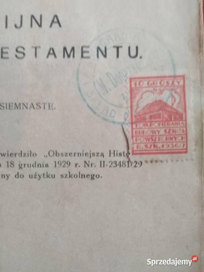 Obszerniejsza Historia Święta Albo Biblijna dolnośląskie Wałbrzych