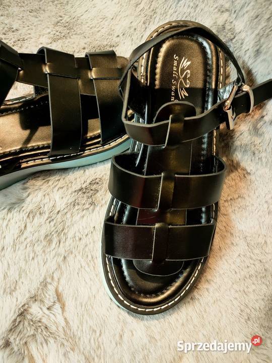 Czarne sandały damskie nieużywane 37 Warszawa