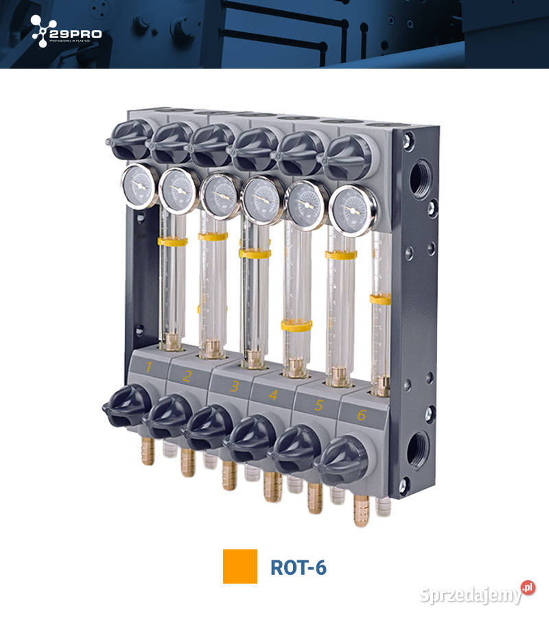 ROTAMETR PRZEPŁYWOMIERZ ROZDZIELACZ WODY 6 STREF Sosnowiec