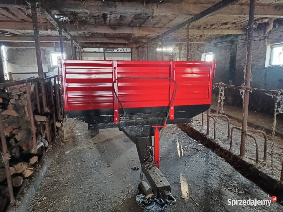 Przyczepa wywrotka jednoosiowa 3 strony wywrot Cimoszka