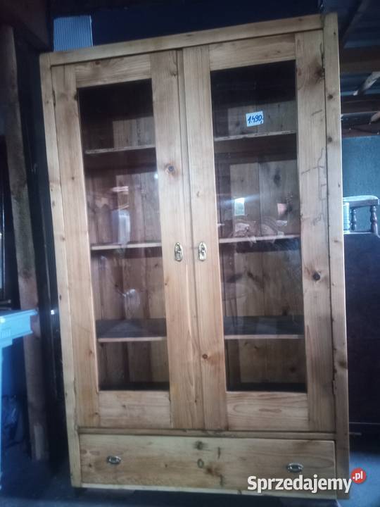 Biblioteka Odnowiona kompletna Świerk Regały śląskie Kozy sprzedam