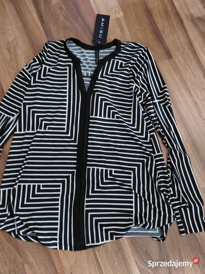 Bluzka Nowa biało czarna S