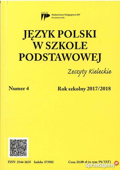 Język Polski w Szkole Podstawowej 20172018 4 sprzedam