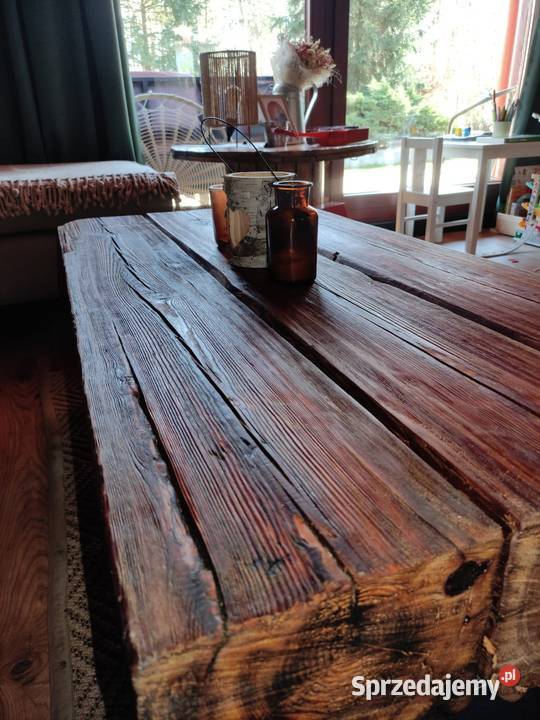 Stoł z bali loft industrial Woźniki