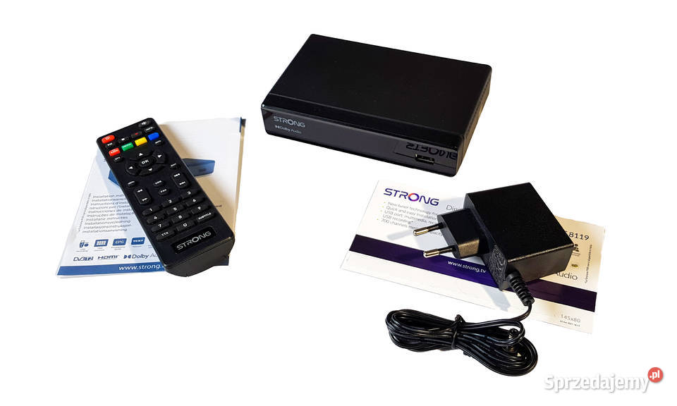 Dekoder DVBT2 STRONG SRT 8119 HEVC małopolskie