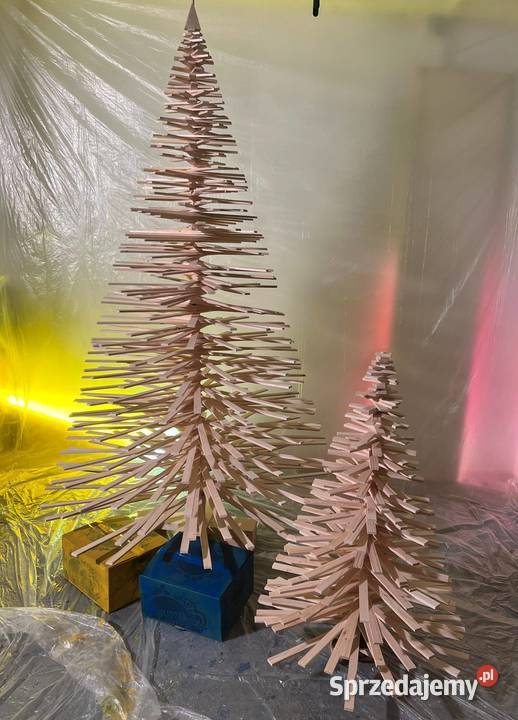 Ręcznie robiona drewniana choinka Zakopane