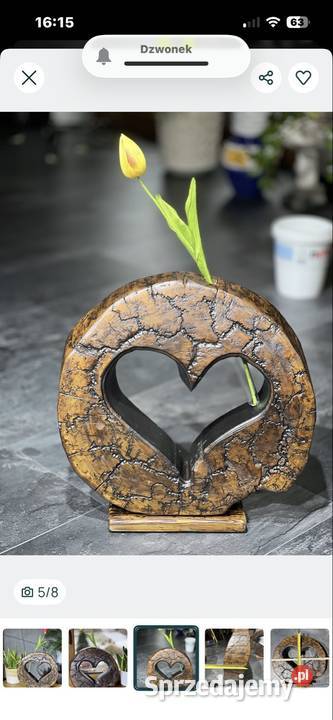 Drewniany Plaster orzech włoski z sercem śląskie