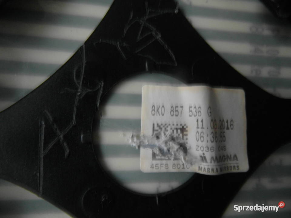 lusterko asferyczne Audi A4 b8 8k0857536g Szczecin