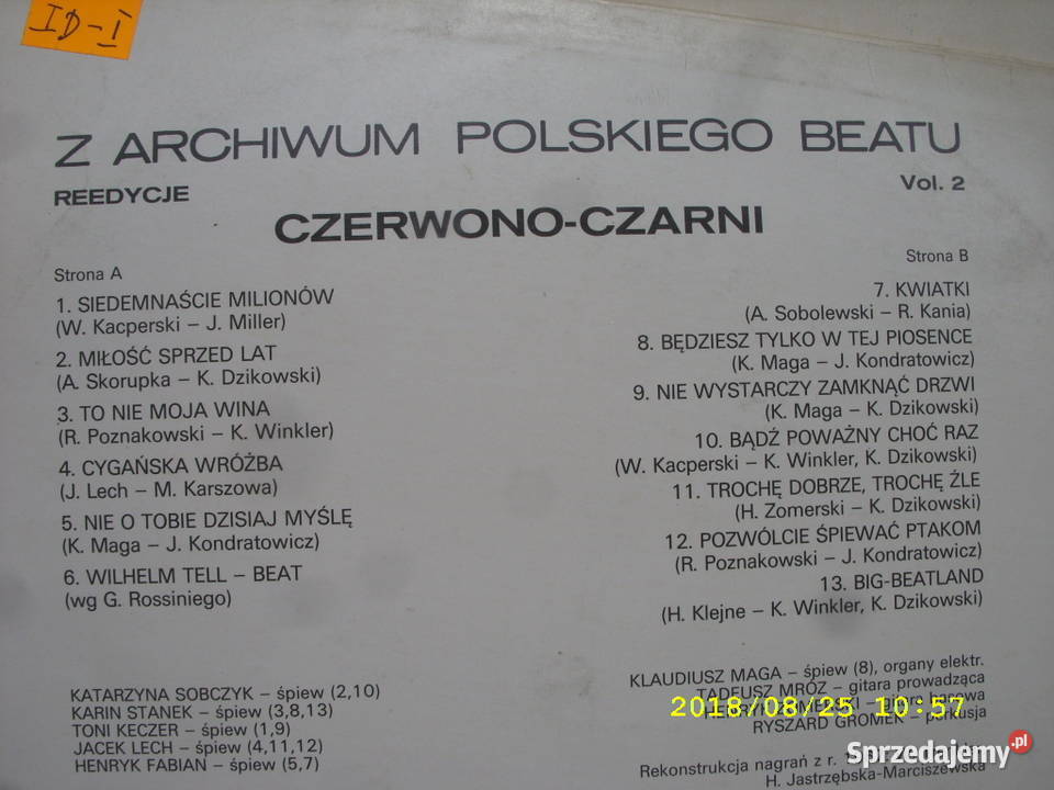 Rock LP Z Archiwum Polskiego beatu CZERWONO Wołów