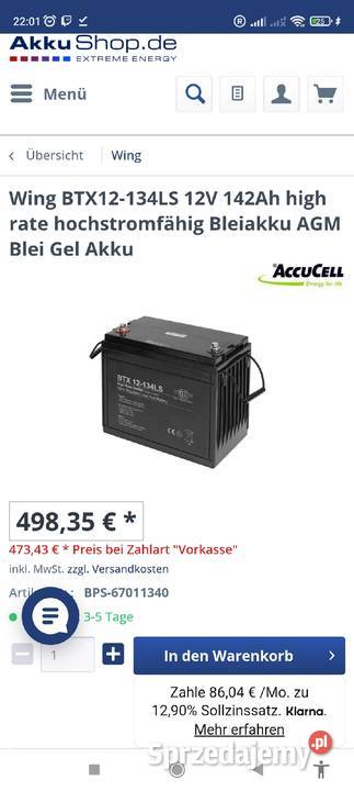 Sprzedam baterie do fotowoltaiki Akcesoria Instalacje Nowa Brzeźnica