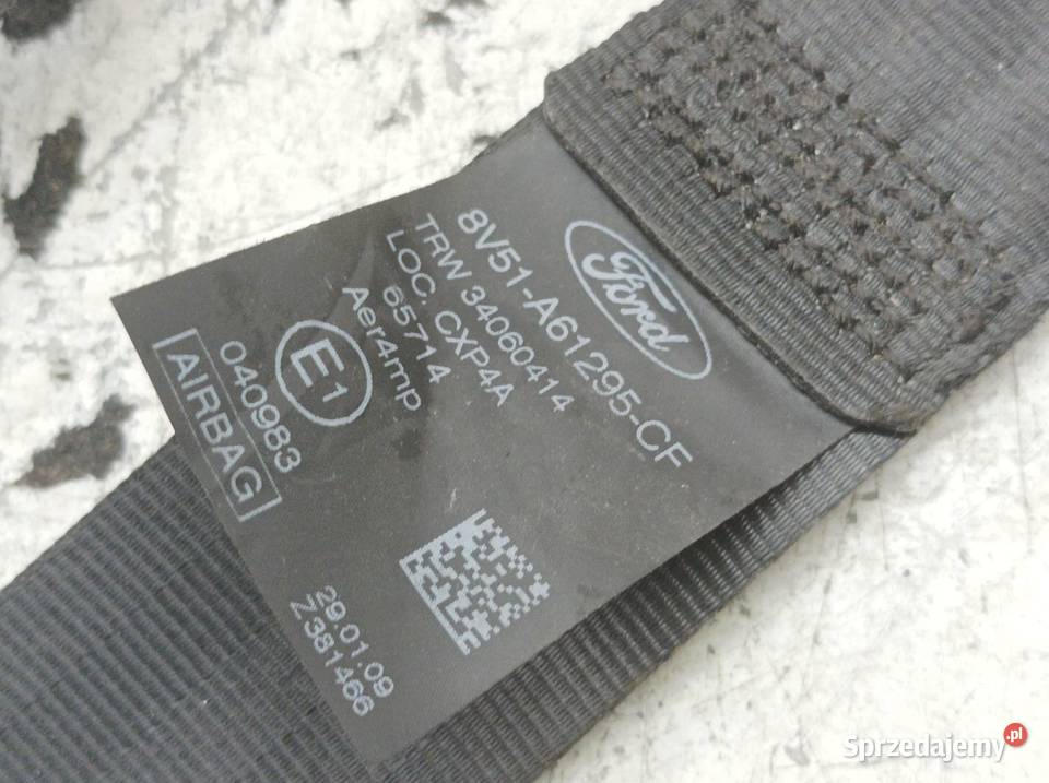 PAS BEZPIECZEŃSTWA LEWY PRZÓD KIEROWCY sprzedam