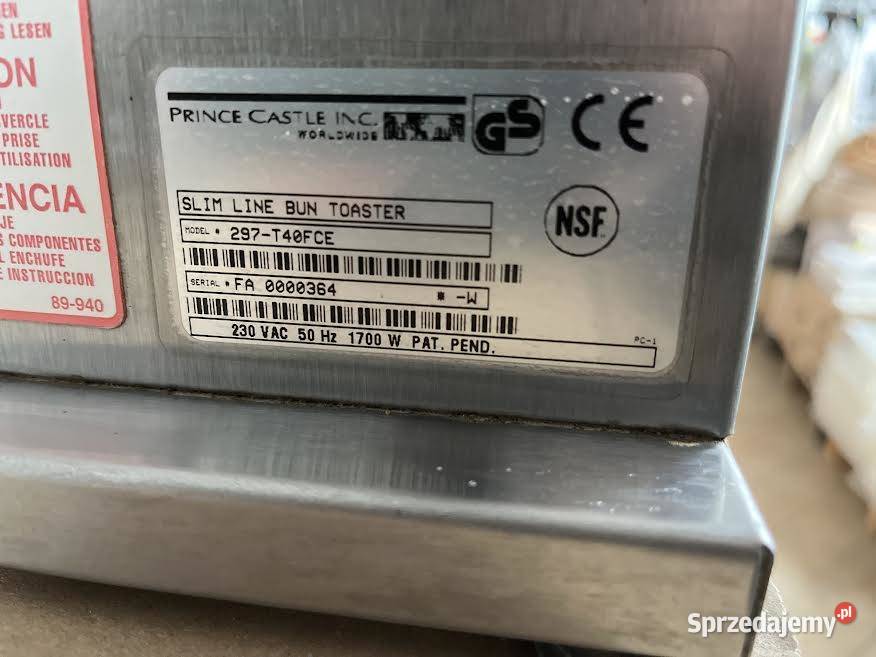 Toster Prince Castle 297T40 Slim Line śląskie Zwardoń