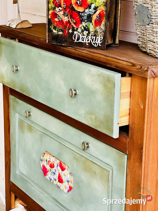 Szafka na buty ręcznie malowana sielska Jelcz-Laskowice