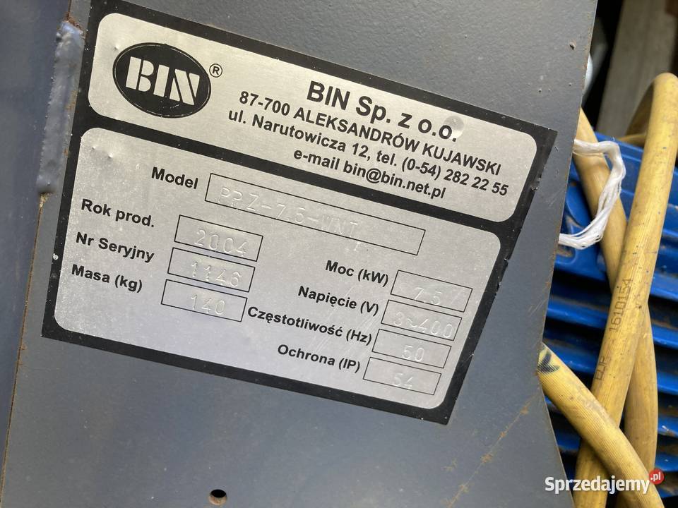 Dmuchawa wentylator BIN 75 kw