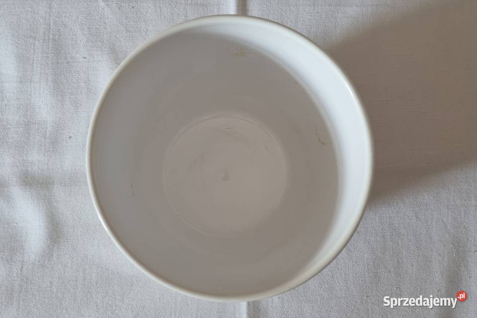 Biała ceramiczna doniczkiosłonka bez odpływu mazowieckie Warszawa