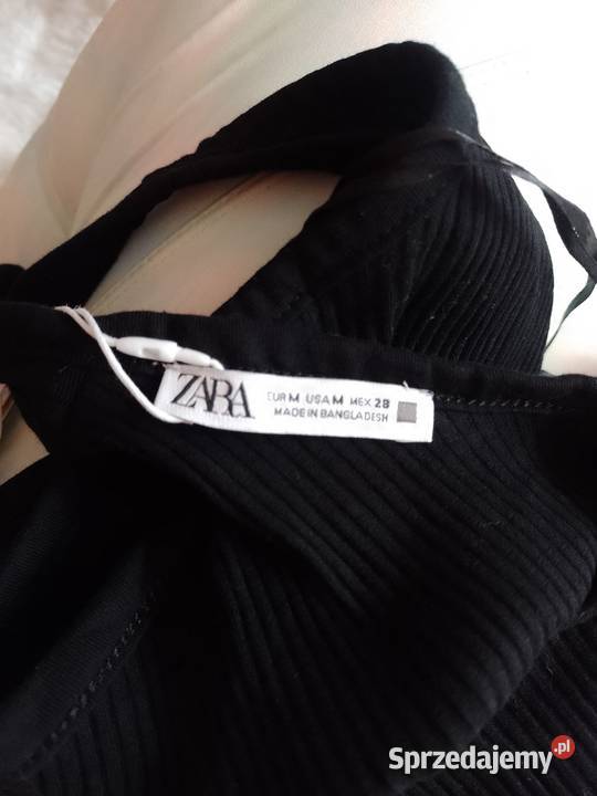 38M ZARA Czarna Bluzka bokserka top z Madrytu Rozmiar 38(M) Kraków sprzedam