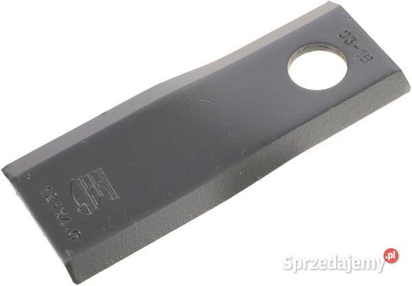 Nożyk kosiarki rotacyjnej lewy 122x45x4 mm otwór małopolskie Kamionna