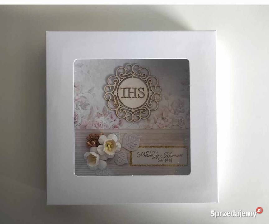 Kartka ręcznie robiona na Komunię Świętą z łódzkie Łódź