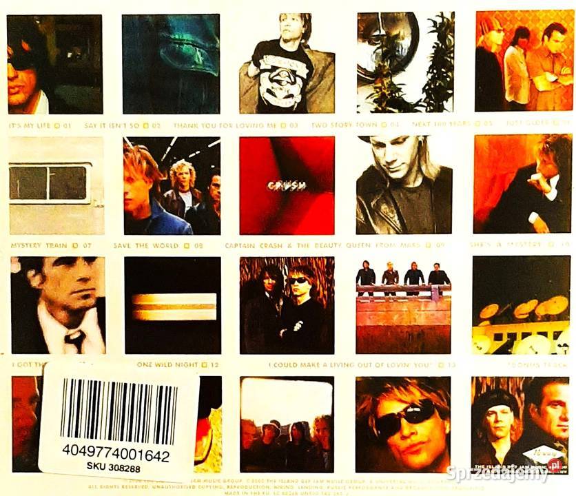 Znakomity Album Cd BON JOVI Crush CD rock Wyszków