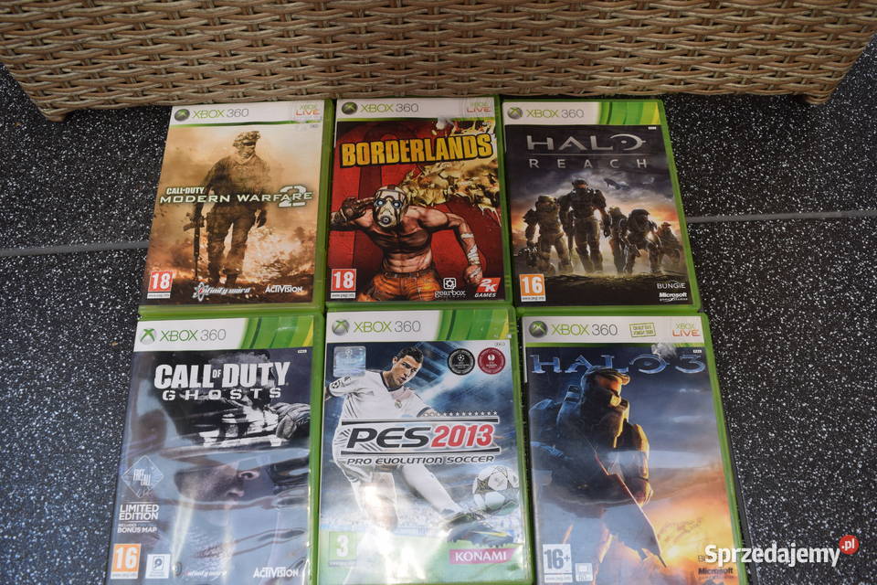 7 Gier Różnych XBOX 360Oryginał Olsztyn Wysyłka