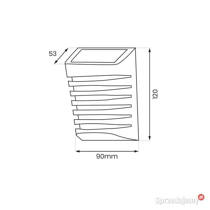 Kinkiet Solarny Strip 3000K