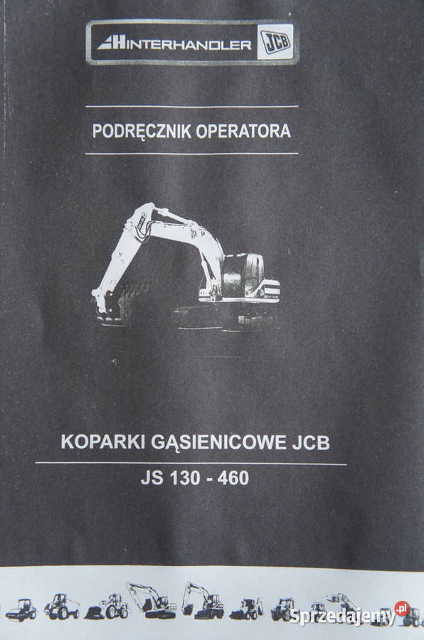 Instrukcja obsługi DTR JCB JS130 JS160 JS180 Poradniki, albumy i reportaże Kielce