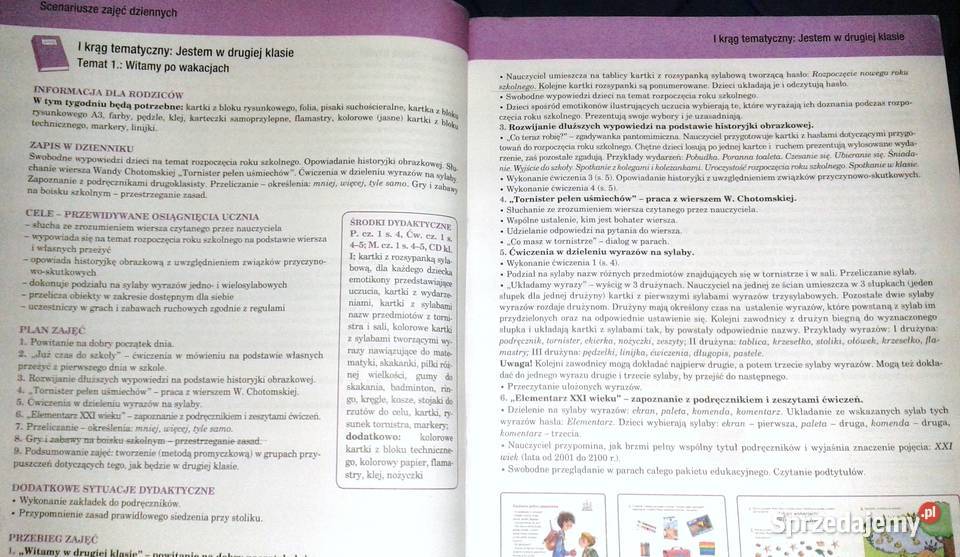Elementarz XXI wieku Scenariusze zajęć dziennych lubelskie Chełm sprzedam