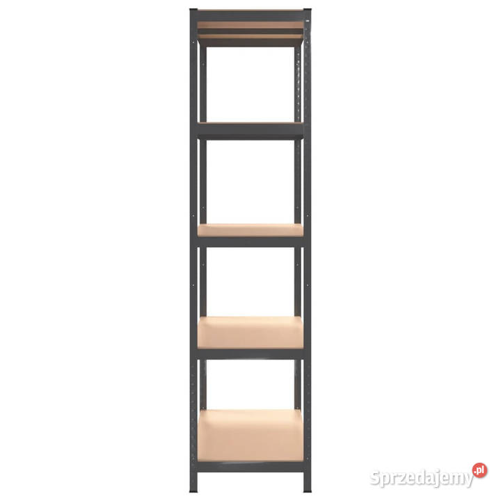 Regały z 5 półkami 2 antracytowe WM152868 Warszawa