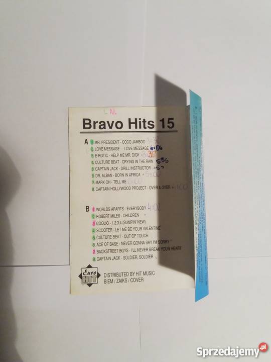 Bravo Hits 15 96 kaseta MC 1 płyta Warta sprzedam