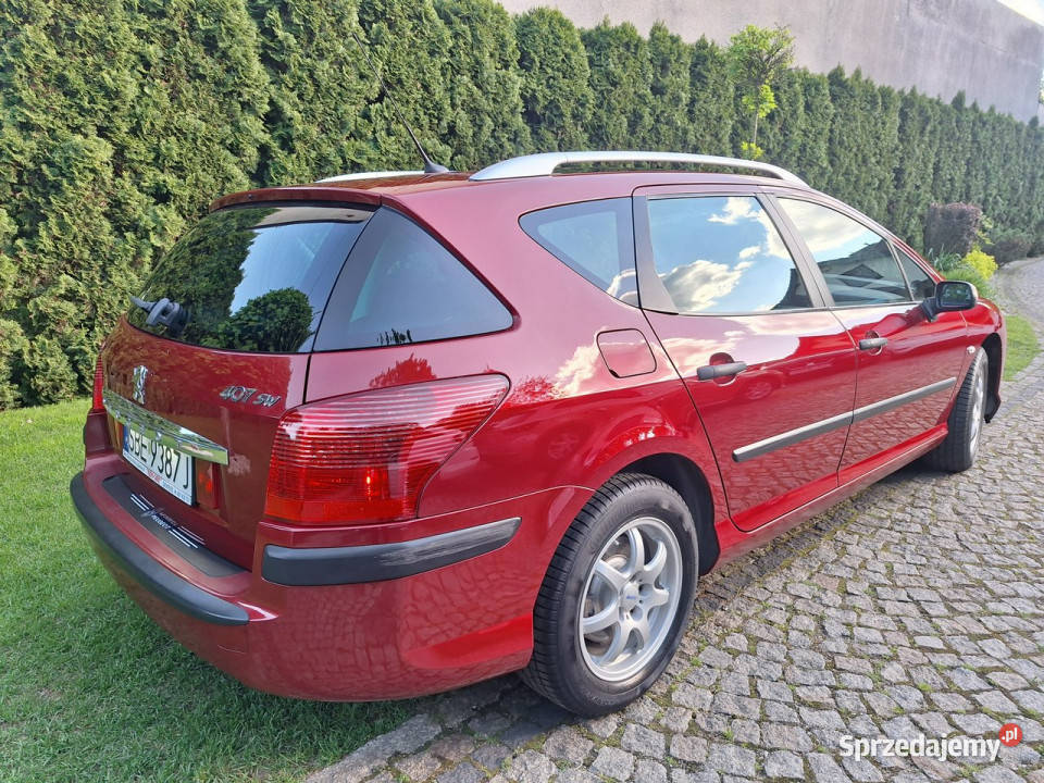 Peugeot 407 SW Panorama dach Navi nieduży ABS śląskie Siewierz