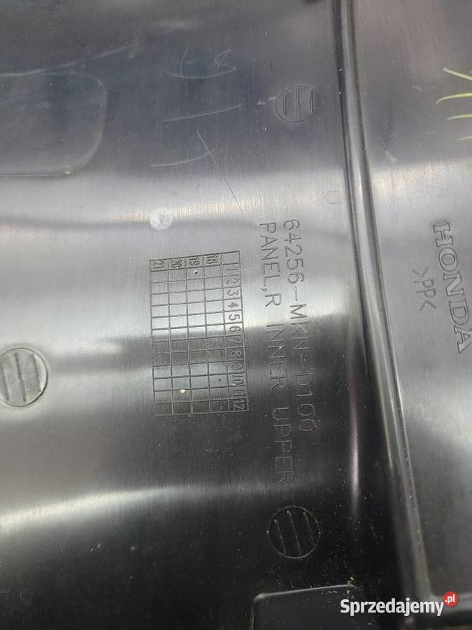 HONDA CBR 650R 650 R 2123 OSŁONA BOK WYPEŁNIENIE Nowy Tomyśl sprzedam
