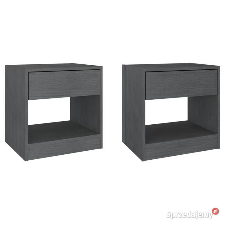 vidaXL Szafki nocne 2 szare 40x31x40 lite drewno Warszawa