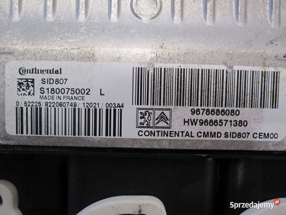 PEUGEOT 3008 I 12r sterownik silnika 9678686080 Komputery świętokrzyskie Kielce