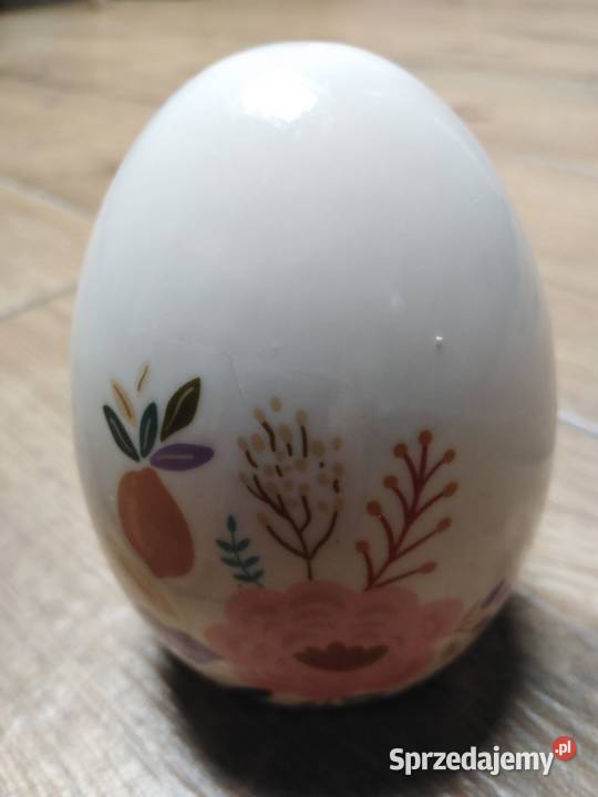 Ceramiczne wielkanocne jajko w kwiaty Nowa Karczma