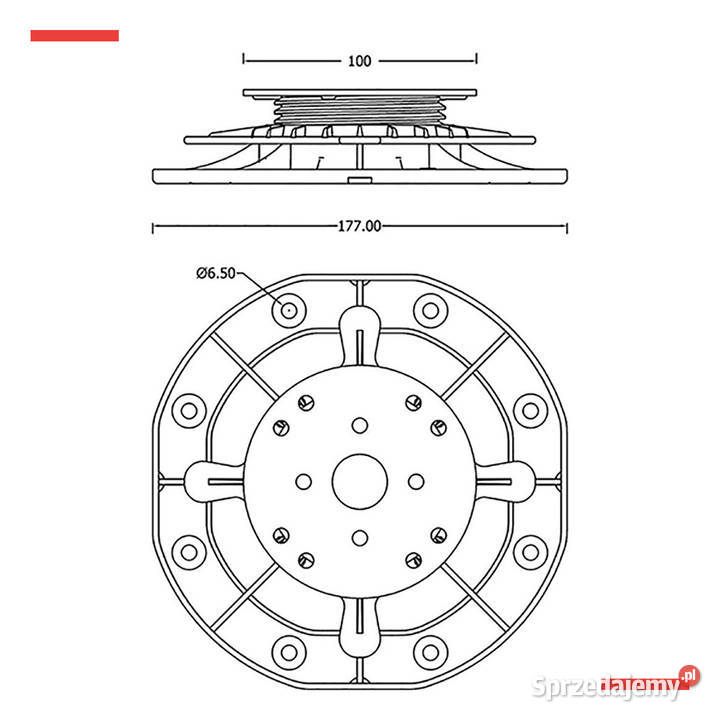Wspornik tarasowy regulowany 3045 mm do legarów małopolskie Kraków
