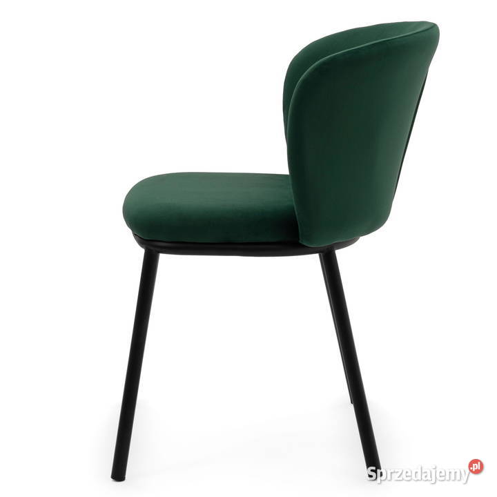 Krzesło Tapicerowane Bari Butelkowa Zieleń 57cm wielkopolskie Tarchały Małe