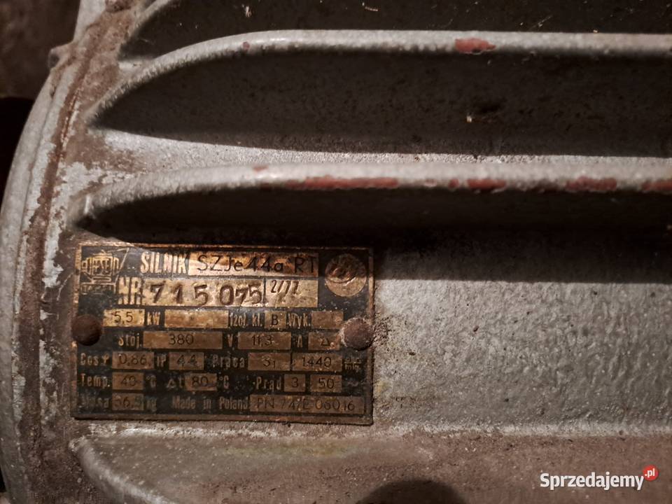 Silnik Elektryczny 55kW 380V Siła SZJe 44a R1 kujawsko-pomorskie sprzedam