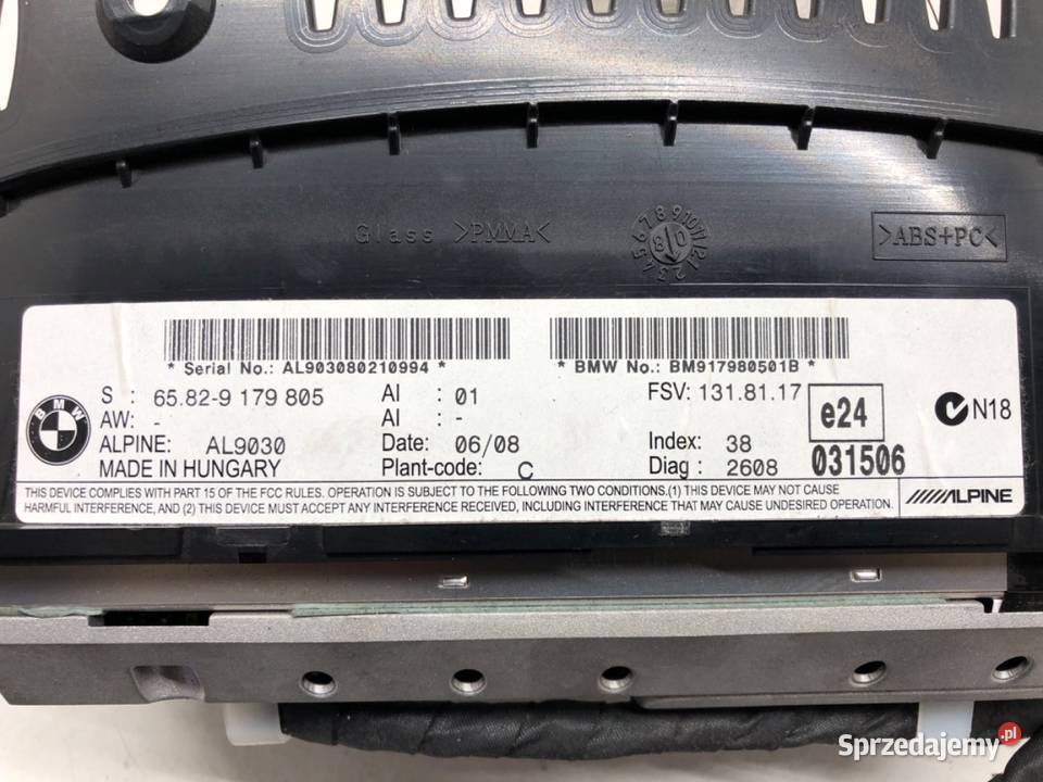 WYŚWIETLACZ BMW E61 9179805 0410 EKRAN MONITOR osobowe