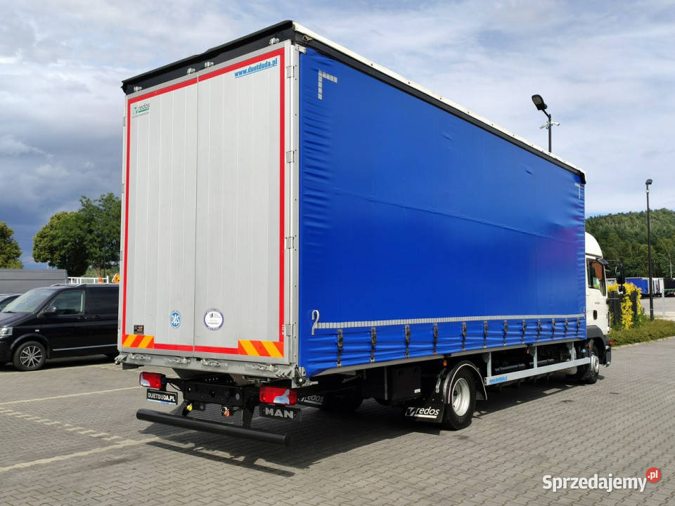 MAN TGL12250 E6 Firana Tył Drzwi Dach Zsuwany Widełki