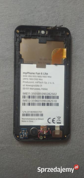 myphone fun 6 lite digitizer ekran lcd Sandomierz