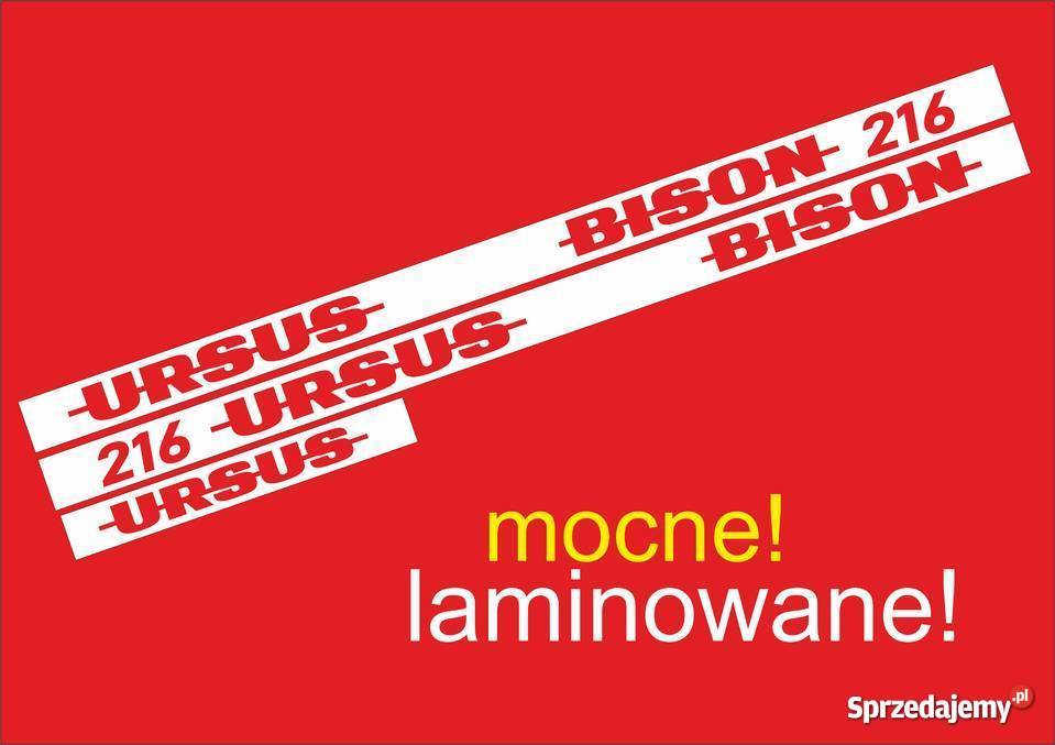 naklejki ursus bison 216 kujawsko-pomorskie Jeżewo sprzedam