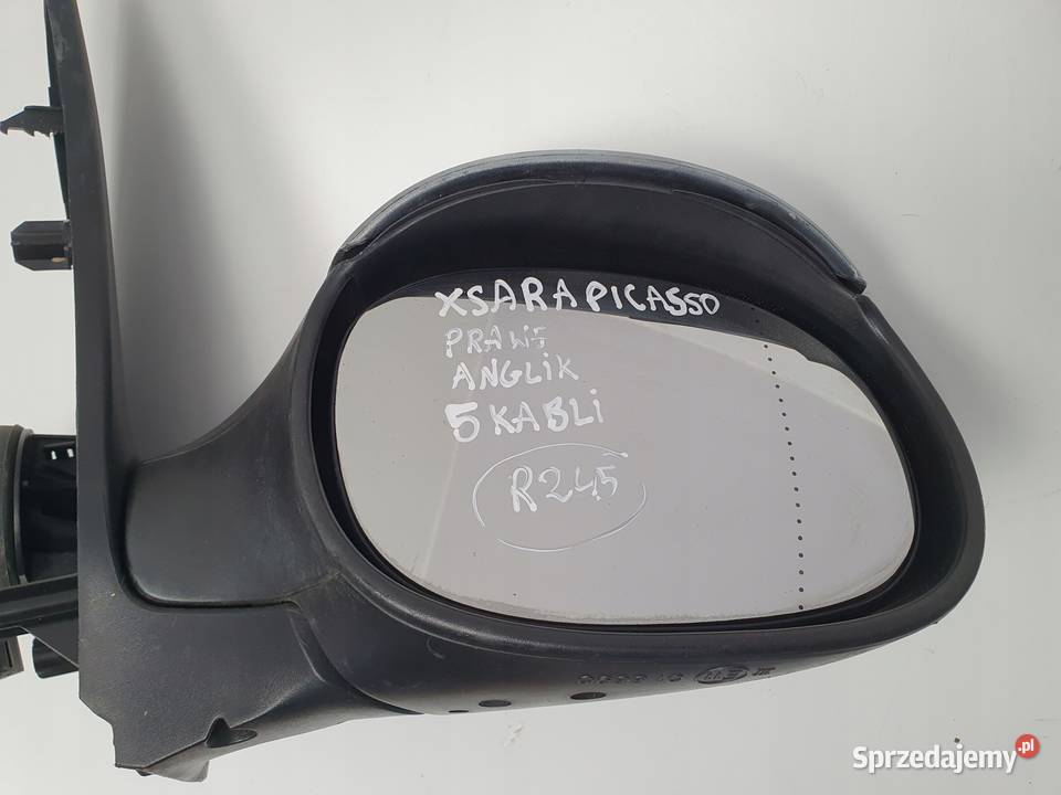 LUSTERKO PRAWE Peugeot 206 9809r PASAŻERA 5 Pin Rudka